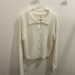 Women's Cream Knit Sweater